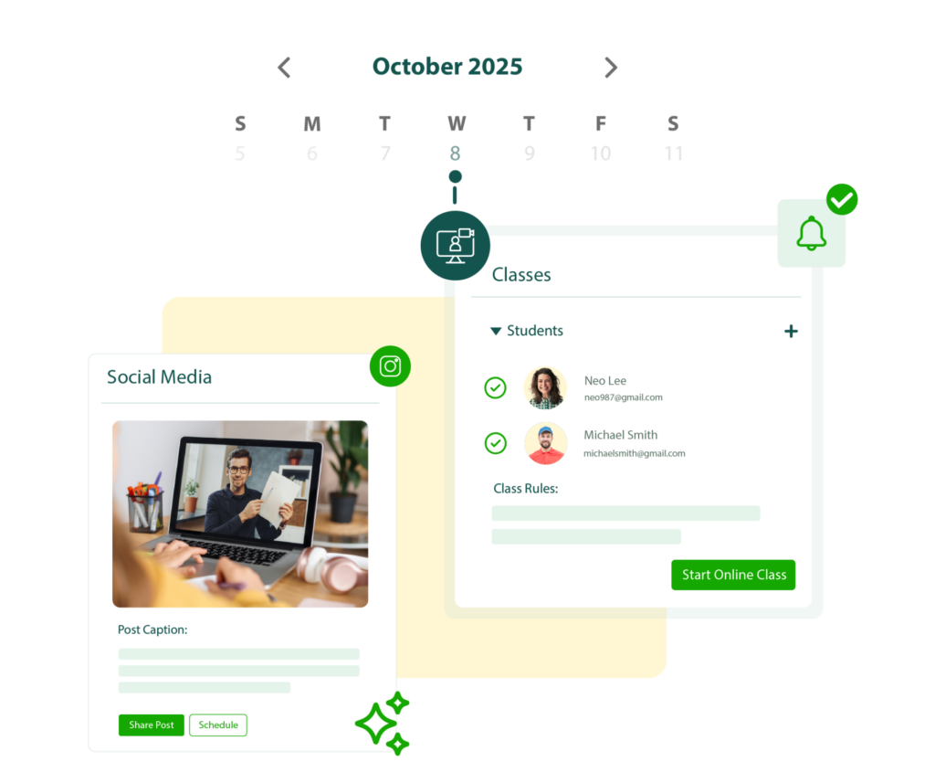 Effortless Content Sharing & Announcements
