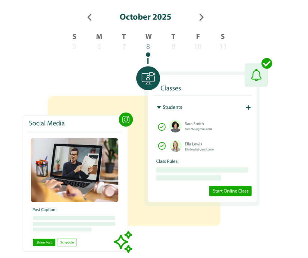 Effortless Content Sharing & Announcements