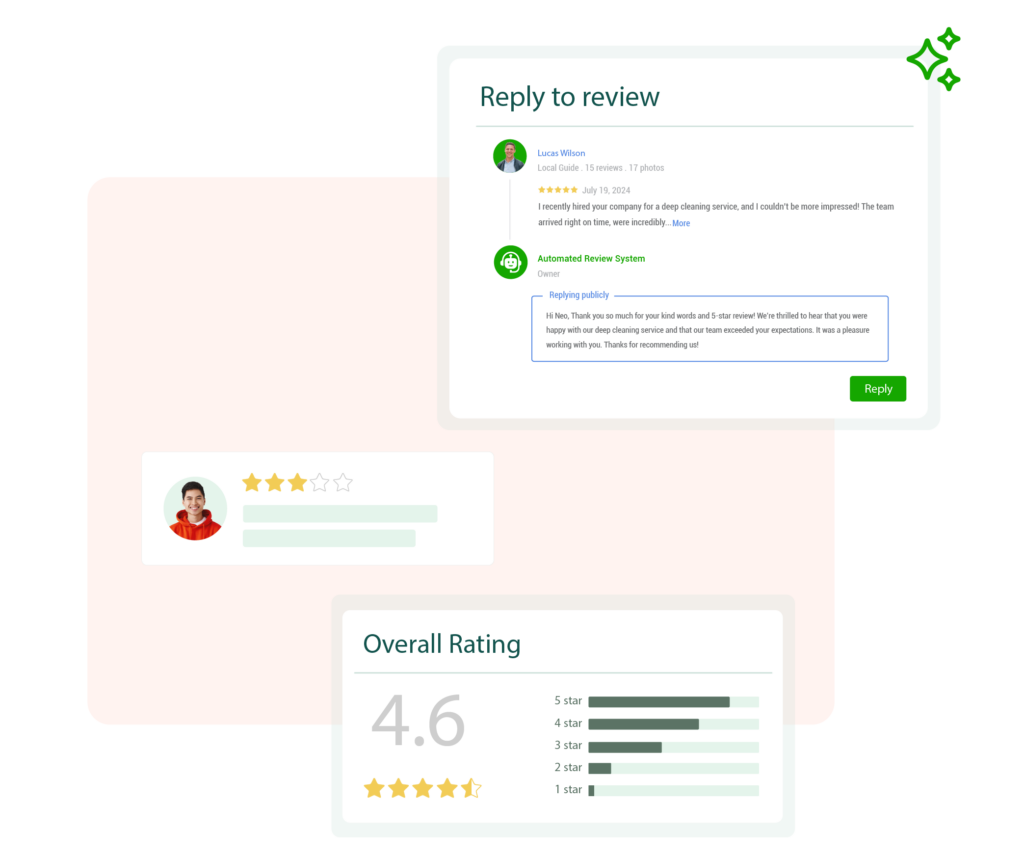 Build trust through reviews — and let AI handle the replies.