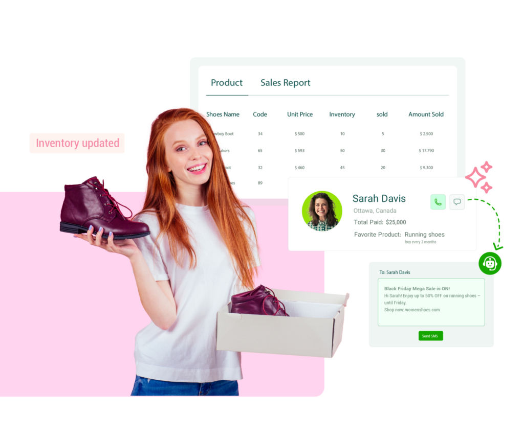 Smart AI & CRM Solutions for {{Retail Businesses}}